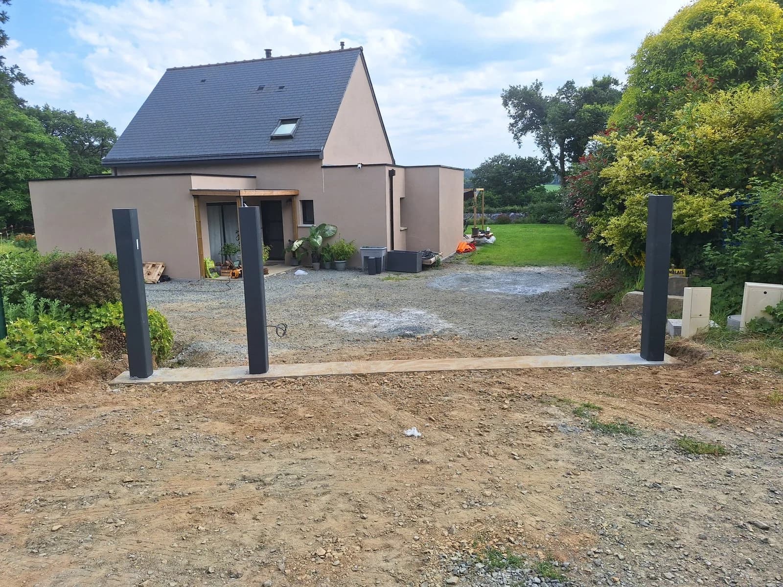 Piliers d'un portail d'entrée