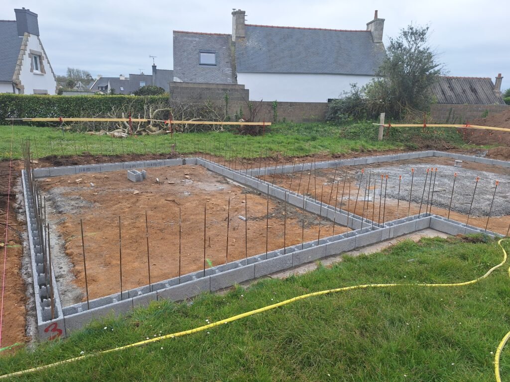 Fondations maison – TM Maçonnerie Fondations d'une maison.